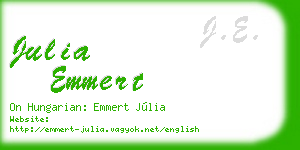 julia emmert business card