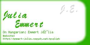 julia emmert business card